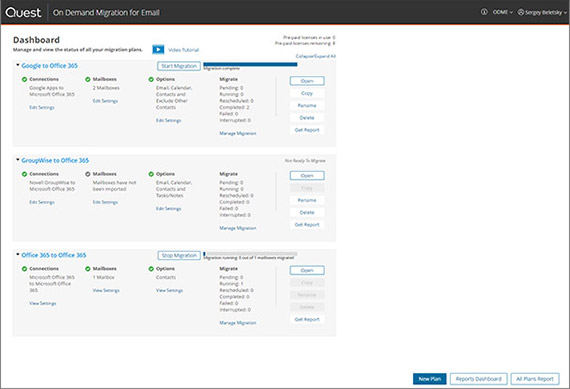 On Demand Migration for Email