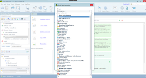 Common tool for multiple data sources