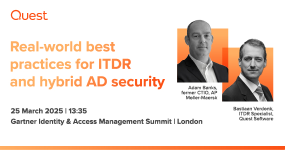 Quest Session at Gartner Identity & Access Management Summit