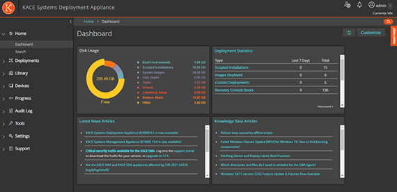 KACE Systems Deployment Appliance