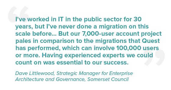 bringing together five diverse it environments with one comprehensive migration solution case study