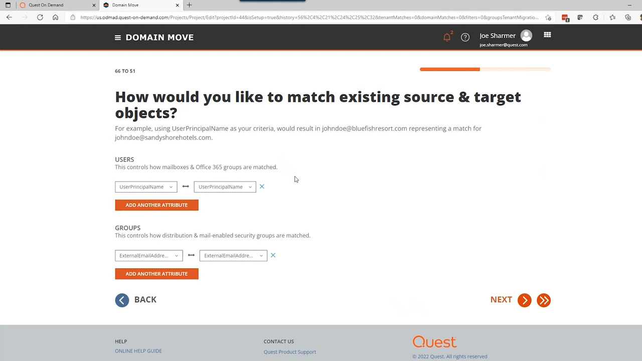 Automated tenanttotenant vanity SMTP domain migration with On Demand