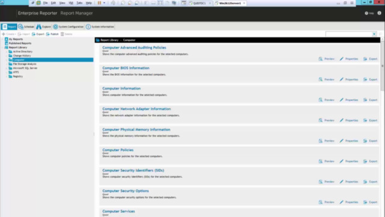 Introduction to Enterprise Reporter for Windows Servers