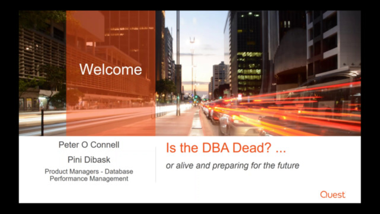 Is the DBA dead or alive and preparing for the future?