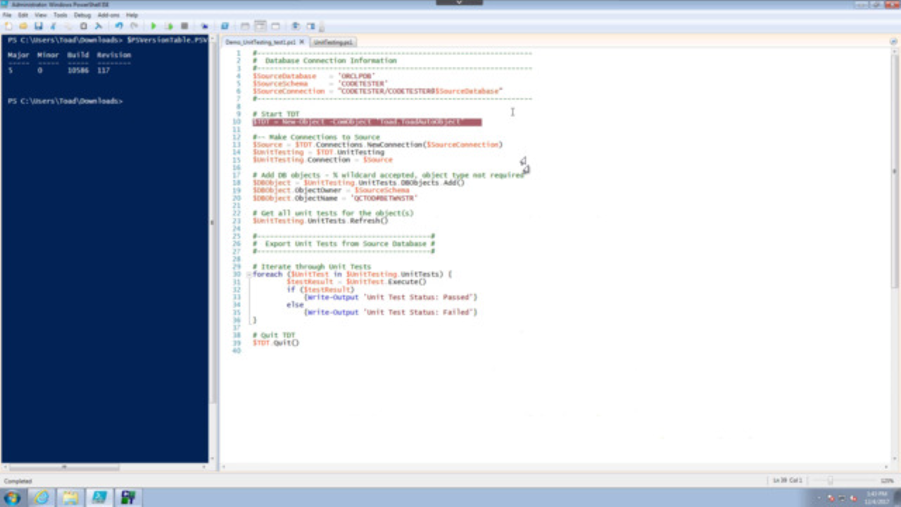 Unit Test with PowerShell in Toad DevOps Toolkit video guide | Quest