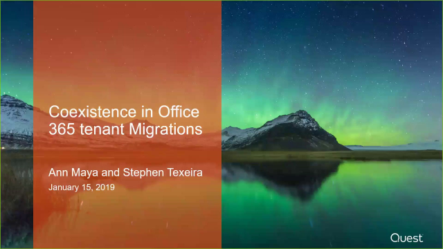 Achieving Coexistence in Office 365 Tenant Migrations