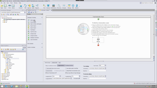 Automation basics in Toad for SQL Server (Part 1)