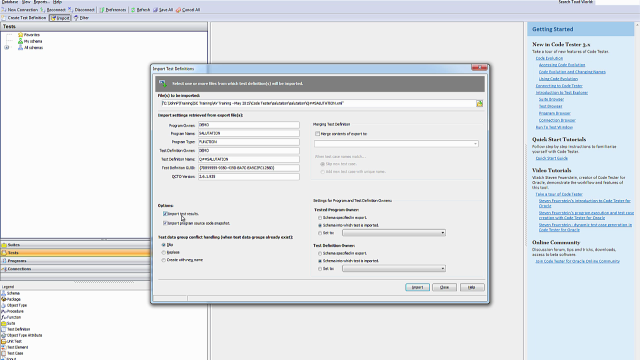 Comprehensive PL/SQL unit testing using Code Tester 