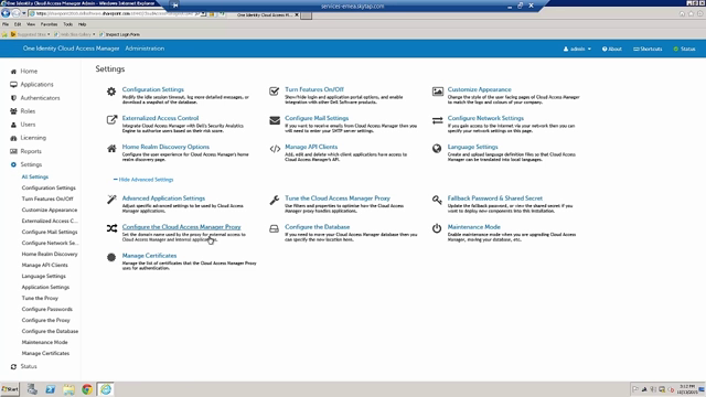 Configuring a wildcard DNS entry in Cloud Access Manager