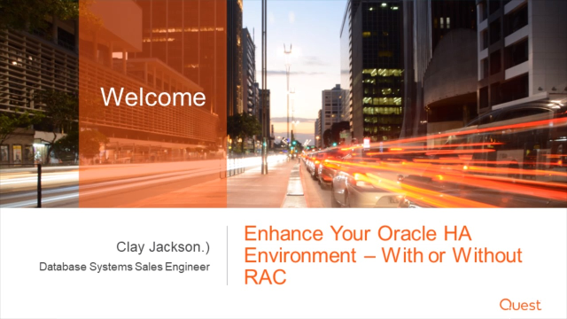 Enhance your Oracle HA Environment - with or without RAC