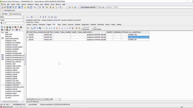 Horizontal partitioning in SharePlex: May the "Shard" be with you