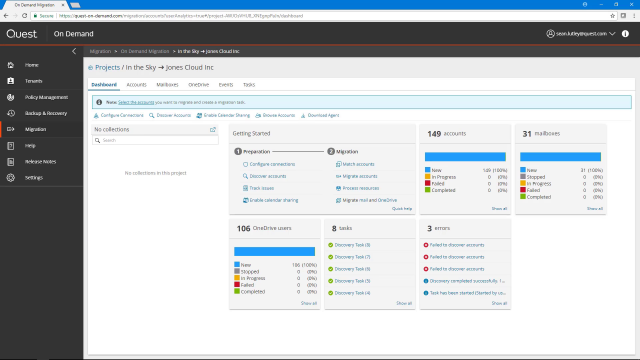 How to consolidate two tenants in On Demand Migration