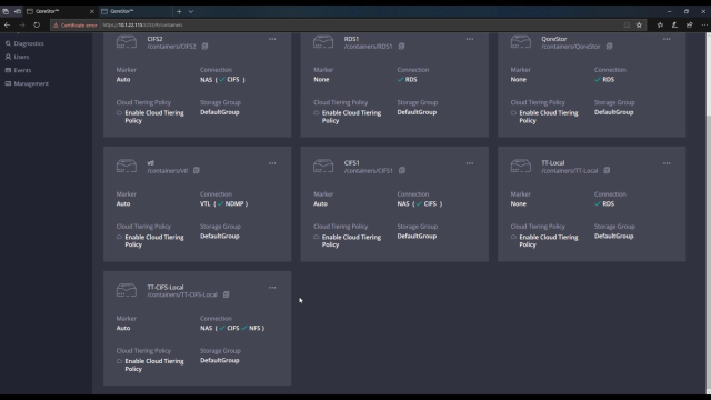 How to create CIFS replication in QoreStor