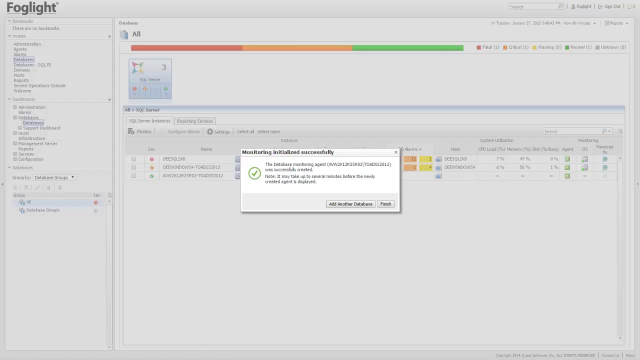 How to setup a single SQL Server agent for monitoring using the simple mode