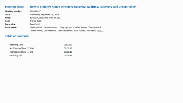 How to simplify AD security