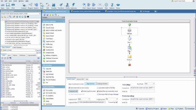 How to use automation best practices in Toad Data Point