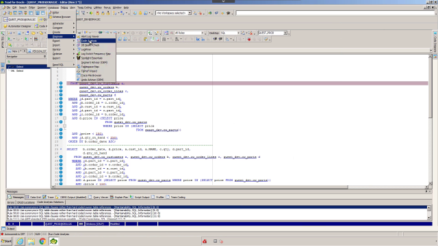 How to use Code Analysis in Toad for Oracle