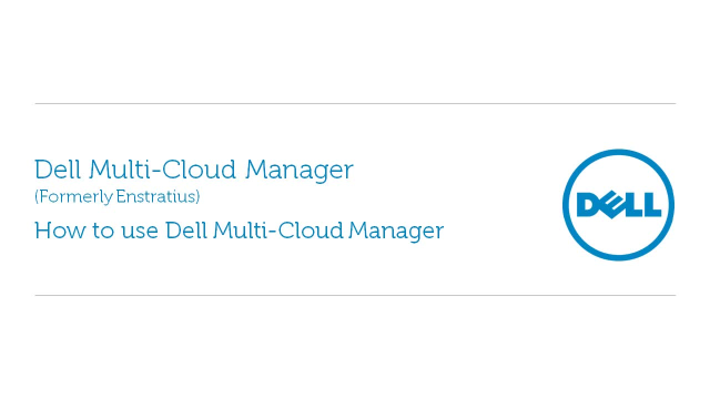 How to use  Multi-Cloud Manager