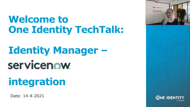 Integrating One Identity Manager with ServiceNow - an introduction