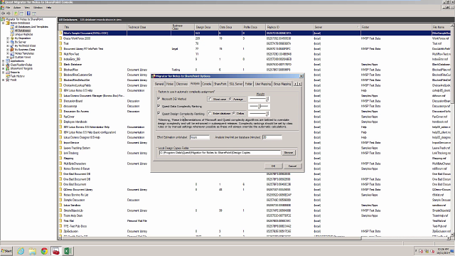 Introduction to application complexity in Migrator for Notes to SharePoint