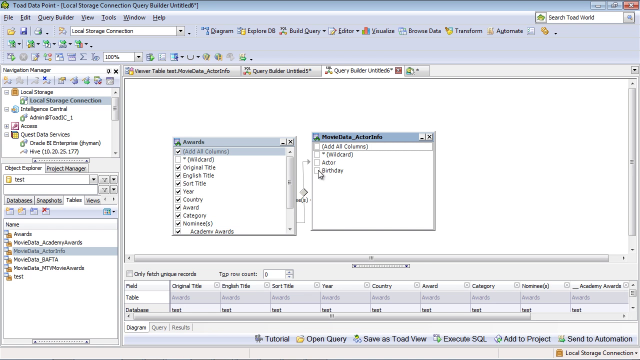 Introduction to the enhanced publishing interface in Toad Data Point