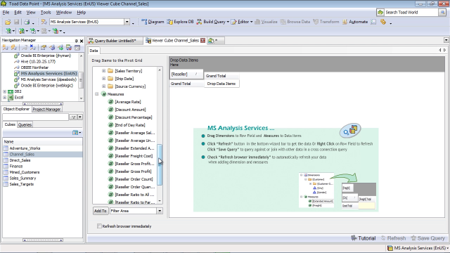 Introduction to the new Microsoft Analysis Services connector in Toad Data Point