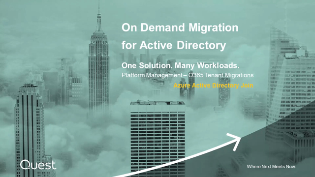 Joining a device to Azure Active Directory using On Demand Migration