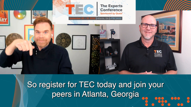 Microsoft 365 and hybrid Active Directory training at TEC 2022.