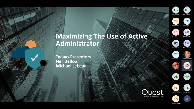 MPM Skills 101 Webcast Series - Maximizing the Use of Active Administrator