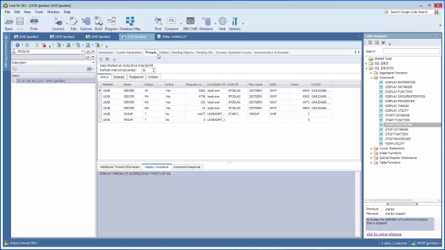 Overview of key DBA features in Toad for DB2 zOS Part III 