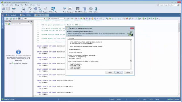 Overview of key DBA features in Toad for DB2 zOS Part XIII 