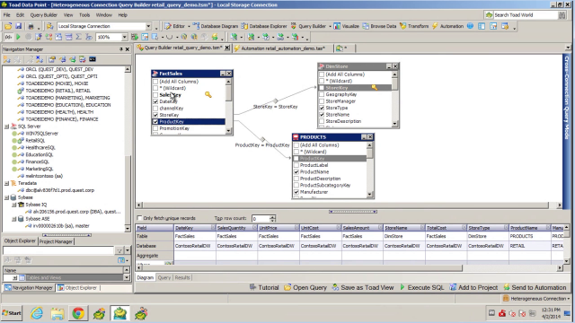 Overview of Toad Data Point