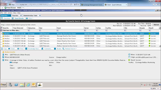 Pre-migration Readiness series: Change Auditor for Exchange 