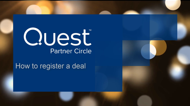 Quest Partner Circle - How to register a deal
