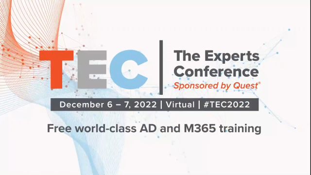 TEC 2022 is back, virtually, December 6-7, 2022