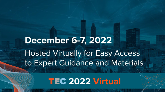 TEC 2022 is back, virtually, Dec 6-7, 2022