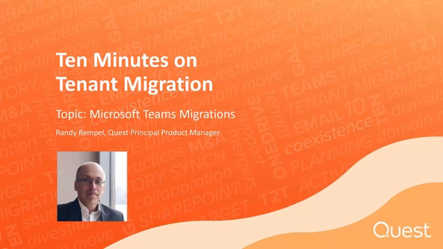 Ten Minutes on Tenant Migration - Teams