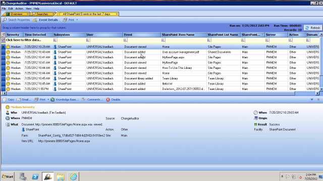 The Power of SharePoint Auditing with Change Auditor for SharePoint