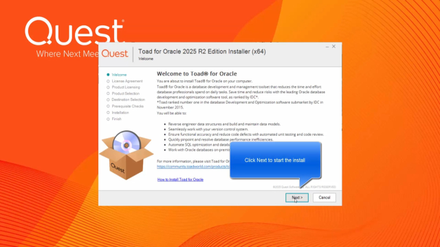 Toad for Oracle Installation Video
