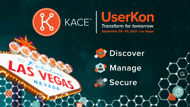 Transform for Tomorrow at Quest KACE UserKon 2021!