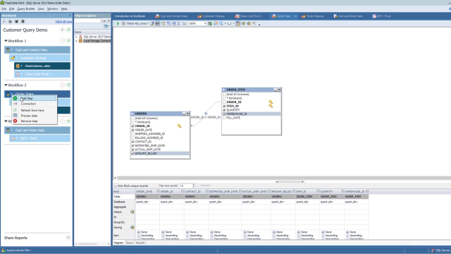 Understanding workbooks and workflows in Toad Data Point