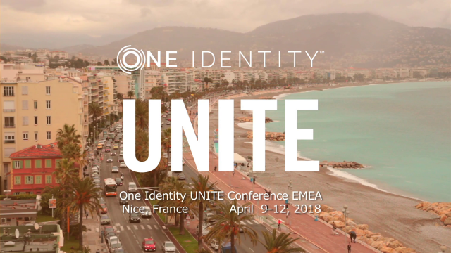 UNITE User and Partner Conference- Nice, France, April 2018