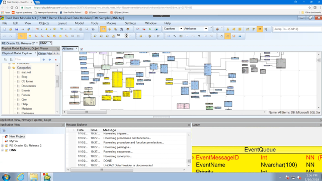 Using categories to organize your models in Toad Data Modeler