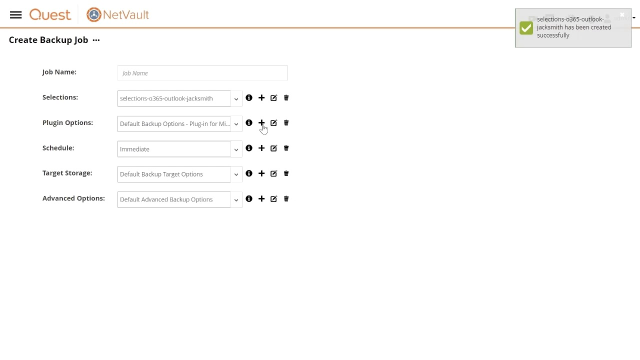 Using NetVault® to Backup Office 365 email