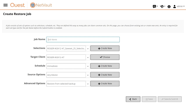 Using NetVault® to Recover Office 365 email